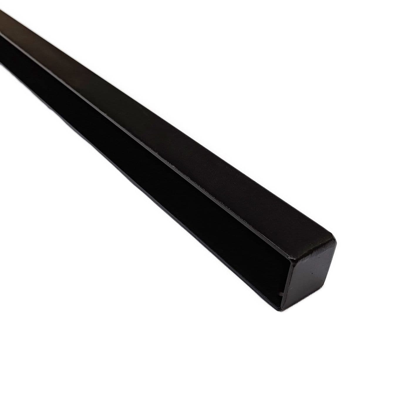 Seitenschiene 30 × 30 mm, schwarz pulverbeschichtet